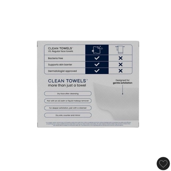 Clean Skin Club Travel Disposable Face Towel For Improved Skin - XL - 10 Count - Picture 2 of 4
